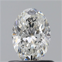 Natural Diamond 0.60 Carats, Oval with  Cut, F Color, VVS2 Clarity and Certified by GIA