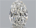 Natural Diamond 1.20 Carats, Oval with  Cut, G Color, SI2 Clarity and Certified by GIA