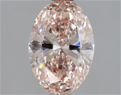 Picture of Lab Grown Diamond 1.53 Carats, Oval with  Cut, Fancy Intense Pink Color, VS1 Clarity and Certified by IGI