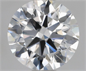 Lab Grown Diamond 1.55 Carats, Round with Ideal Cut, D Color, VVS2 Clarity and Certified by IGI