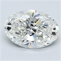 Diamante Natural 4.52 quilates, Ovalado , Color H, claridad SI1 y certificado GIA