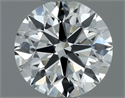 Natural Diamond 0.50 Carats, Round with Excellent Cut, H Color, VS1 Clarity and Certified by IGI