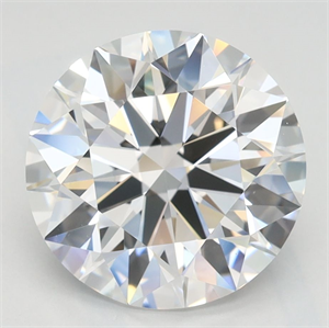 Picture of Lab Grown Diamond 3.12 Carats, Round with Ideal Cut, D Color, VVS1 Clarity and Certified by IGI