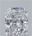 Natural Diamond 0.30 Carats, Radiant with  Cut, D Color, VVS1 Clarity and Certified by GIA