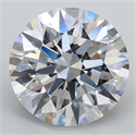 Lab Grown Diamond 2.43 Carats, Round with Ideal Cut, E Color, VS1 Clarity and Certified by IGI