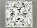 Natural Diamond 0.90 Carats, Princess with  Cut, J Color, VVS1 Clarity and Certified by GIA