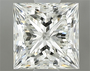 Picture of Natural Diamond 0.90 Carats, Princess with  Cut, J Color, VVS1 Clarity and Certified by GIA