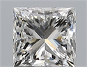 Natural Diamond 1.00 Carats, Princess with  Cut, H Color, SI1 Clarity and Certified by GIA
