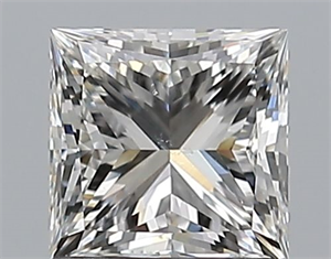 Foto Diamante Natural 1.00 quilates, Princesa , Color H, claridad SI1 y certificado GIA de