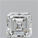 Natural Diamond 1.01 Carats, Asscher with  Cut, I Color, VVS2 Clarity and Certified by GIA
