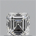 Natural Diamond 0.60 Carats, Asscher with  Cut, E Color, VVS2 Clarity and Certified by GIA