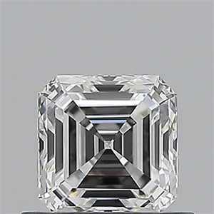 Picture of Natural Diamond 0.60 Carats, Asscher with  Cut, E Color, VVS2 Clarity and Certified by GIA