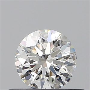 Picture of Natural Diamond 0.40 Carats, Round with Excellent Cut, H Color, VVS2 Clarity and Certified by GIA