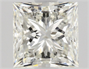 Natural Diamond 1.08 Carats, Princess with  Cut, J Color, VVS2 Clarity and Certified by GIA