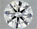 Natural Diamond 1.70 Carats, Round with Excellent Cut, H Color, VS2 Clarity and Certified by GIA