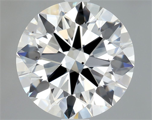 Picture of Natural Diamond 1.70 Carats, Round with Excellent Cut, H Color, VS2 Clarity and Certified by GIA