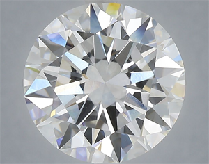 Picture of Lab Grown Diamond 6.03 Carats, Round with Excellent Cut, E Color, VVS2 Clarity and Certified by IGI