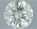 Natural Diamond 5.41 Carats, Round with Excellent Cut, L Color, I1 Clarity and Certified by IGI