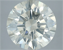 Natural Diamond 5.41 Carats, Round with Excellent Cut, L Color, I1 Clarity and Certified by IGI