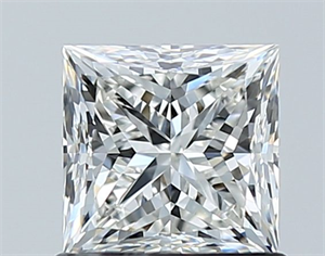 Picture of Natural Diamond 1.01 Carats, Princess with  Cut, H Color, VVS2 Clarity and Certified by GIA