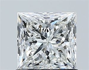 Picture of Natural Diamond 1.01 Carats, Princess with  Cut, H Color, VVS2 Clarity and Certified by GIA