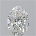 Natural Diamond 1.21 Carats, Oval with  Cut, H Color, SI2 Clarity and Certified by GIA