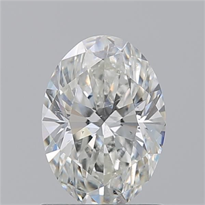 Picture of Natural Diamond 1.21 Carats, Oval with  Cut, H Color, SI2 Clarity and Certified by GIA