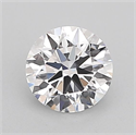 Lab Grown Diamond 1.03 Carats, Round with Ideal Cut, D Color, VVS2 Clarity and Certified by IGI