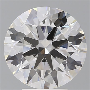 Picture of Lab Grown Diamond 4.52 Carats, Round with Ideal Cut, F Color, VVS2 Clarity and Certified by IGI