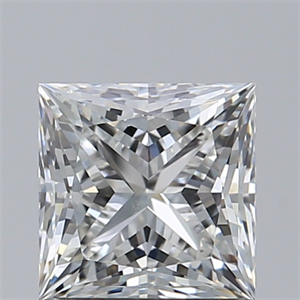 Picture of Natural Diamond 1.06 Carats, Princess with  Cut, G Color, VS2 Clarity and Certified by GIA
