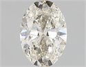 Natural Diamond 0.91 Carats, Oval with  Cut, L Color, SI2 Clarity and Certified by GIA