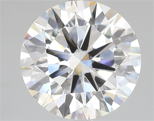 Picture of Lab Grown Diamond 5.02 Carats, Round with Ideal Cut, E Color, VVS2 Clarity and Certified by IGI