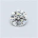 Diamante Natural 0.40 quilates, Redondo , Color G, claridad VVS1 y certificado GIA