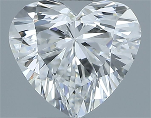 Picture of Natural Diamond 0.41 Carats, Heart with  Cut, G Color, VVS2 Clarity and Certified by GIA