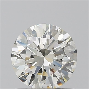 Picture of Natural Diamond 0.70 Carats, Round with Excellent Cut, J Color, VVS1 Clarity and Certified by GIA