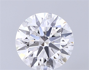 Picture of Lab Grown Diamond 3.77 Carats, Round with Ideal Cut, F Color, VVS1 Clarity and Certified by IGI