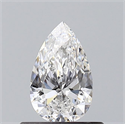 Diamante Natural 0.51 quilates, De pera , Color E, claridad SI2 y certificado GIA
