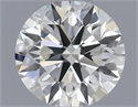 Natural Diamond 0.50 Carats, Round with Excellent Cut, J Color, VVS2 Clarity and Certified by GIA