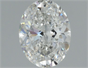 Natural Diamond 1.00 Carats, Oval with  Cut, F Color, SI2 Clarity and Certified by GIA