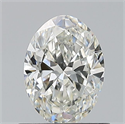 Natural Diamond 0.70 Carats, Oval with  Cut, I Color, VS1 Clarity and Certified by GIA
