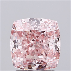 Picture of Lab Grown Diamond 2.29 Carats, CUSHION MODIFIED with  Cut, Fancy Intense Pink Color, VVS2 Clarity and Certified by IGI