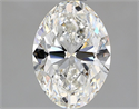 Natural Diamond 1.40 Carats, Oval with  Cut, H Color, SI2 Clarity and Certified by GIA