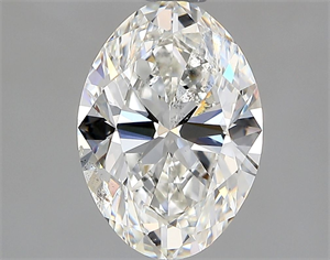 Picture of Natural Diamond 1.40 Carats, Oval with  Cut, H Color, SI2 Clarity and Certified by GIA