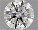 Natural Diamond 0.46 Carats, Round with Excellent Cut, G Color, IF Clarity and Certified by GIA