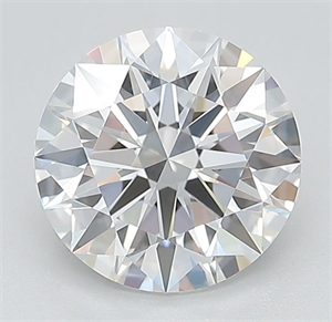 Picture of Lab Grown Diamond 2.01 Carats, Round with Ideal Cut, D Color, IF Clarity and Certified by IGI