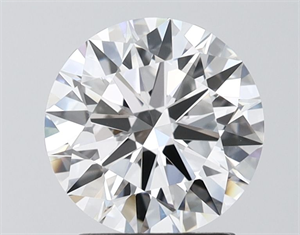 Picture of Lab Grown Diamond 2.07 Carats, Round with Ideal Cut, D Color, VVS2 Clarity and Certified by IGI