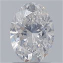 Natural Diamond 1.20 Carats, Oval with  Cut, E Color, SI2 Clarity and Certified by GIA