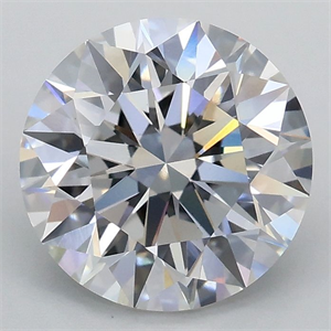 Picture of Lab Grown Diamond 2.07 Carats, Round with Excellent Cut, E Color, VS1 Clarity and Certified by IGI