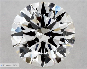 Picture of Natural Diamond 0.53 Carats, Round with Excellent Cut, G Color, SI1 Clarity and Certified by GIA