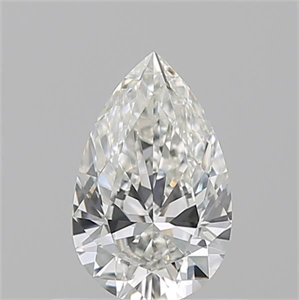 Picture of Natural Diamond 0.52 Carats, Pear with  Cut, H Color, VVS2 Clarity and Certified by GIA
